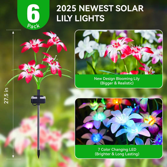 Solar Lily Flower Lights