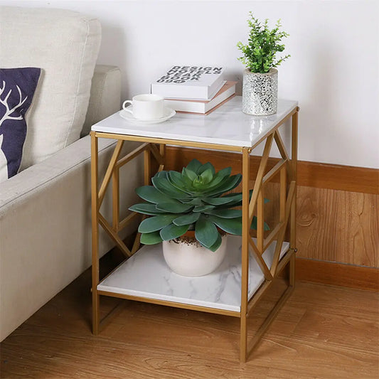 Gold Frame Side Table