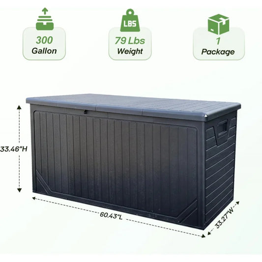 300 Gallon Outdoor Deck Box