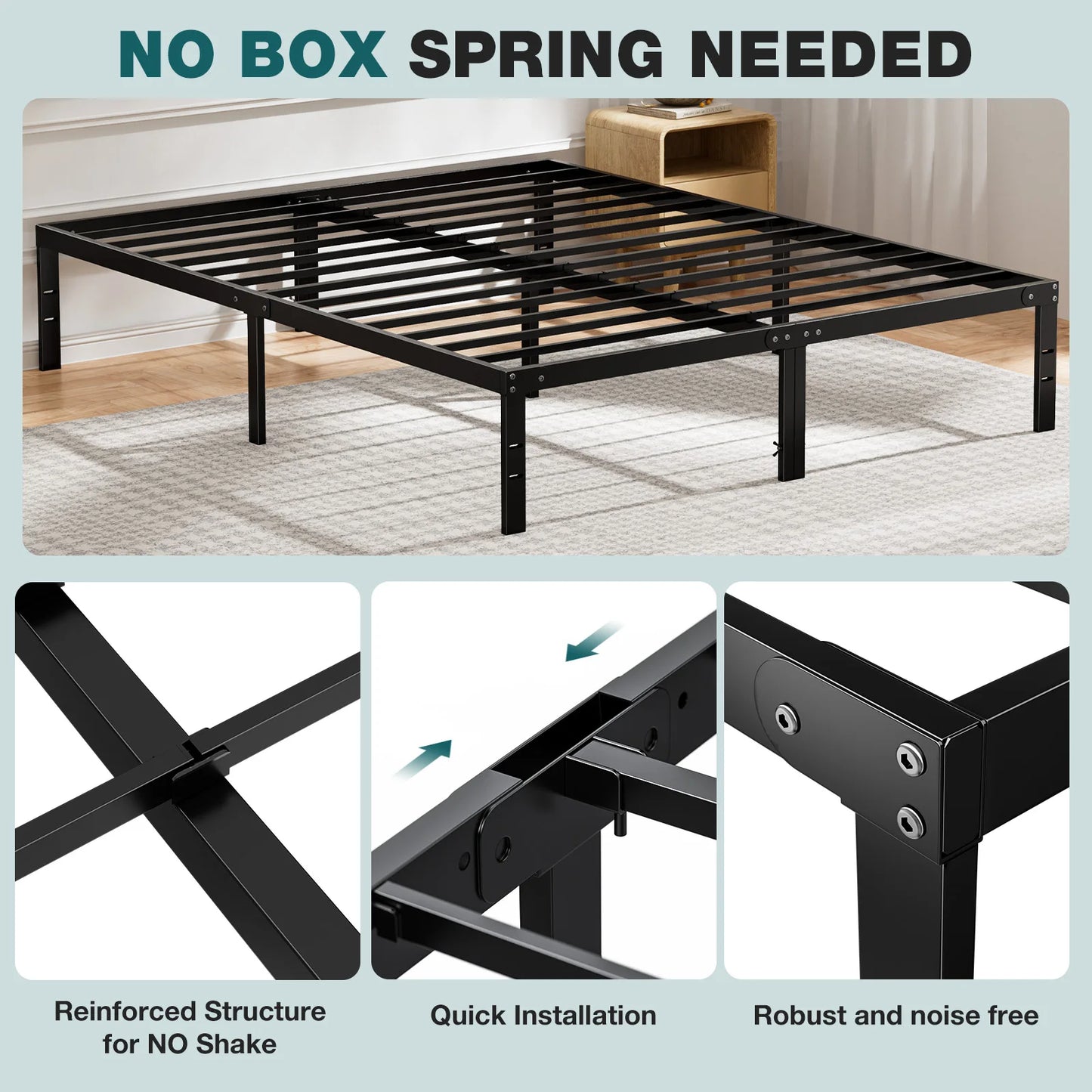 Metal Platform Bedroom Frames