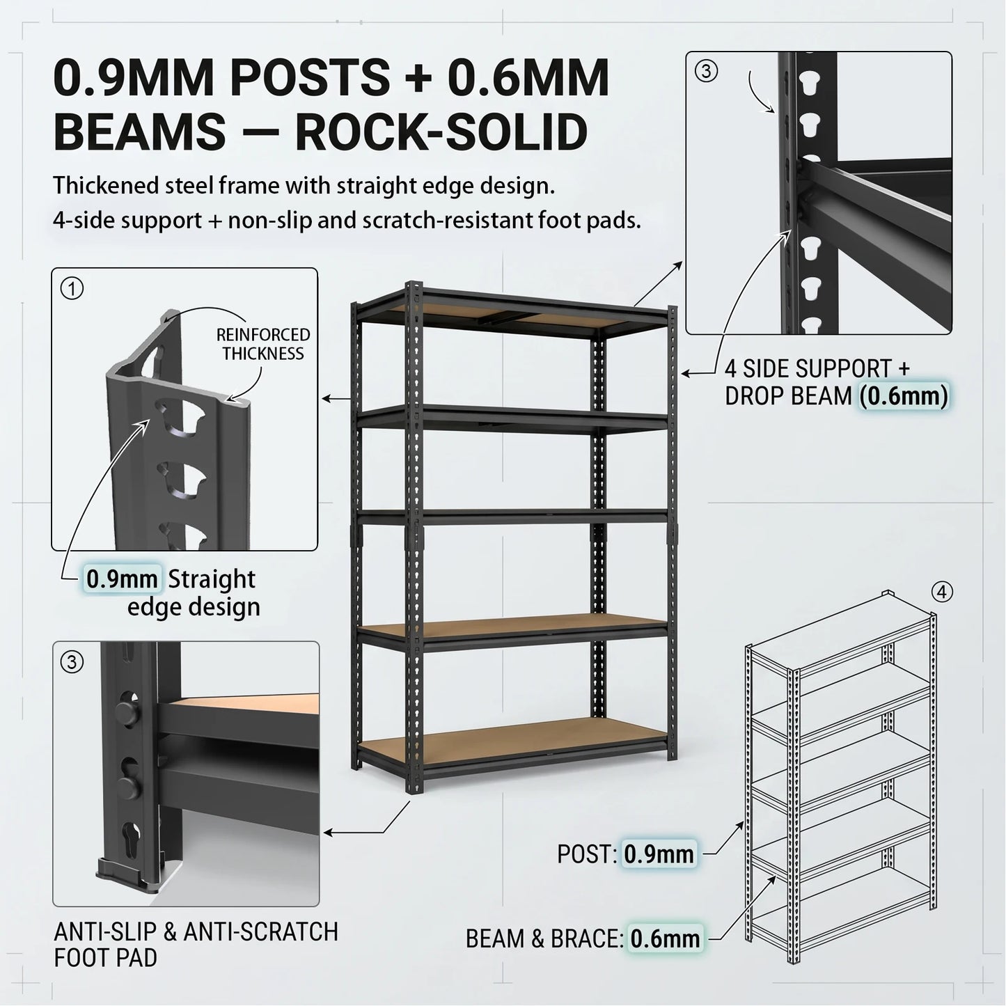 Industrial Metal Storage Shelves