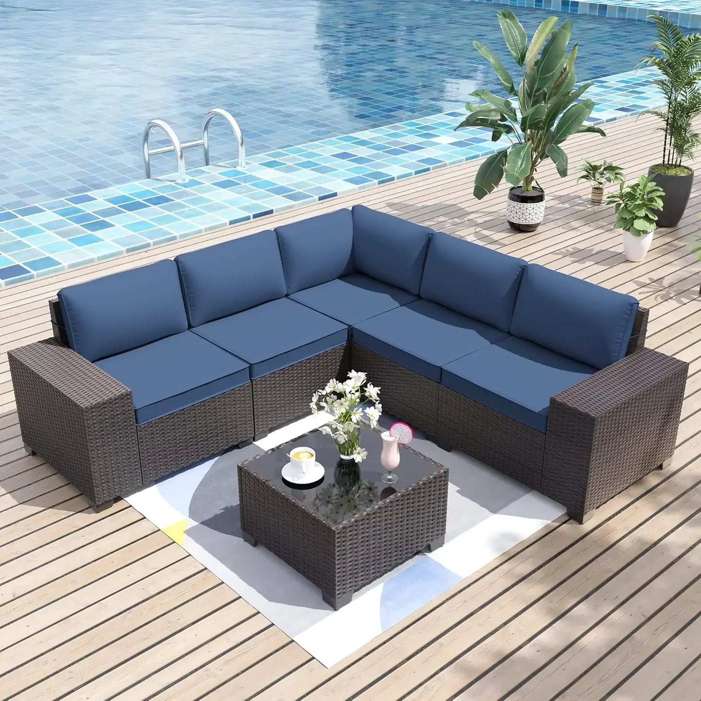 6 Pieces Patio Set