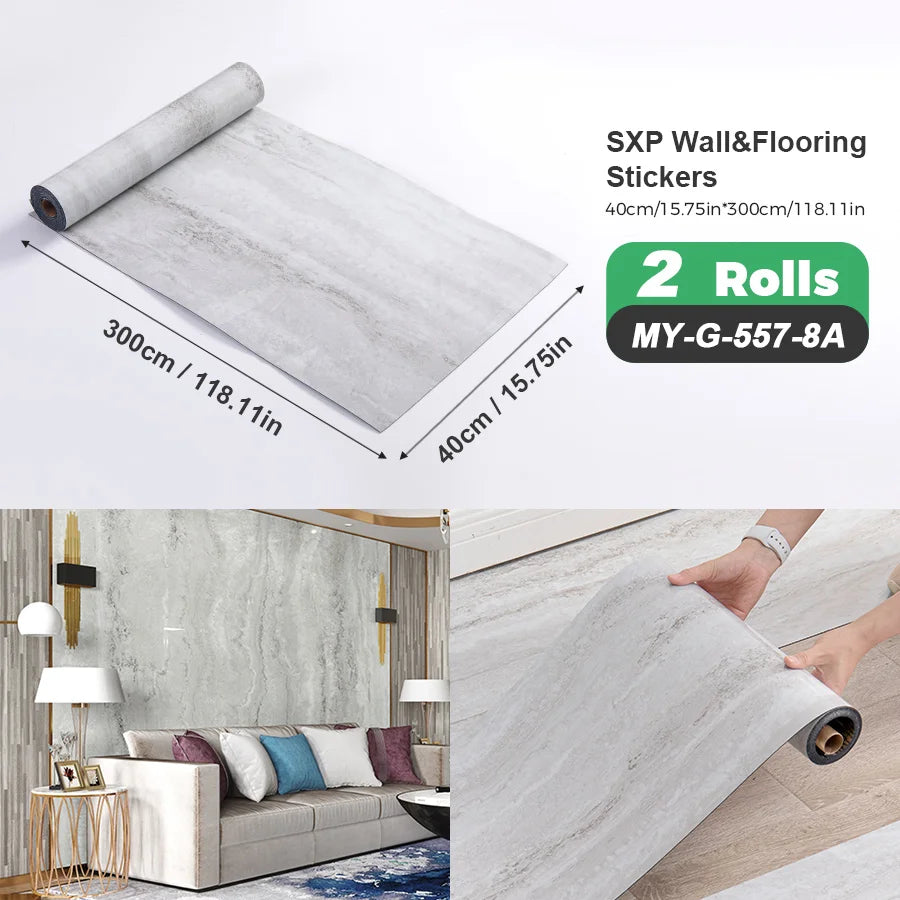 2 Rolls Self-Adhesive Wall and Floor Sticker