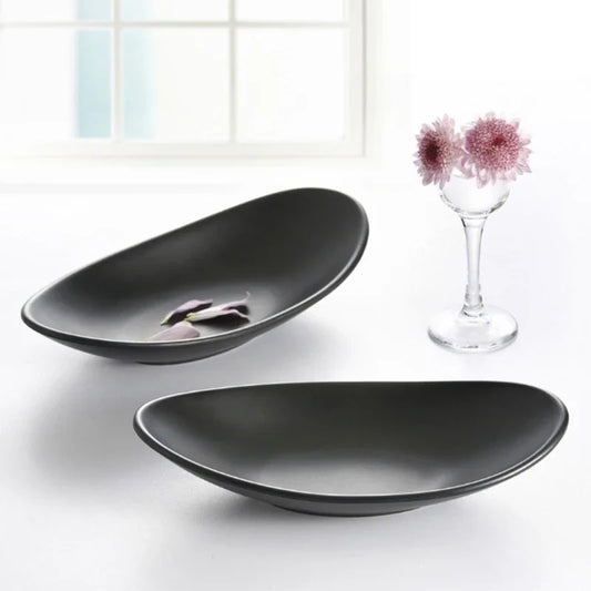 Oval Black Dish Organizer