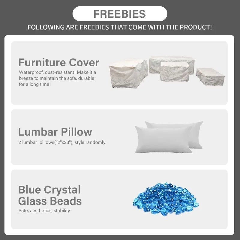 Light Grey 6-Piece Patio Set