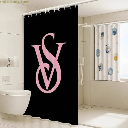 Decorative Shower Curtain With Hooks