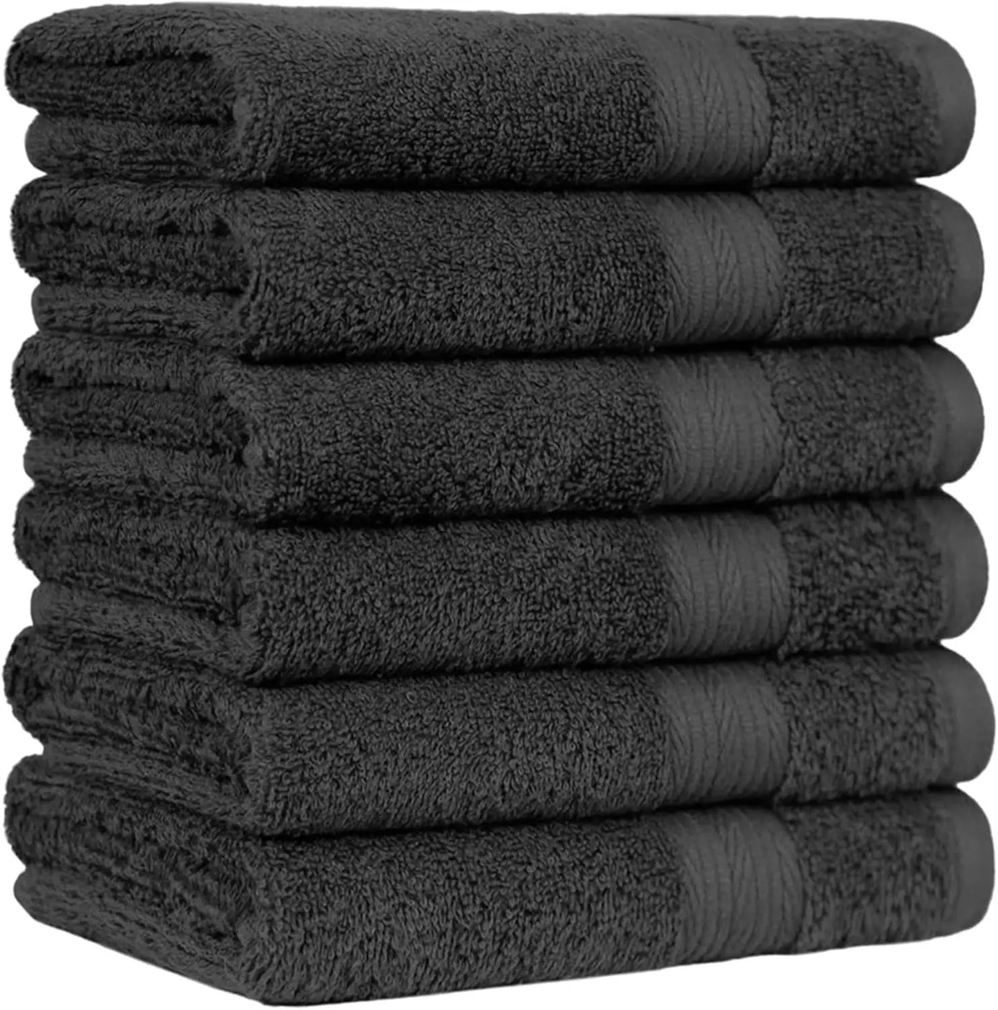 6 Piece Oversized Cotton Bathroom Towel Set
