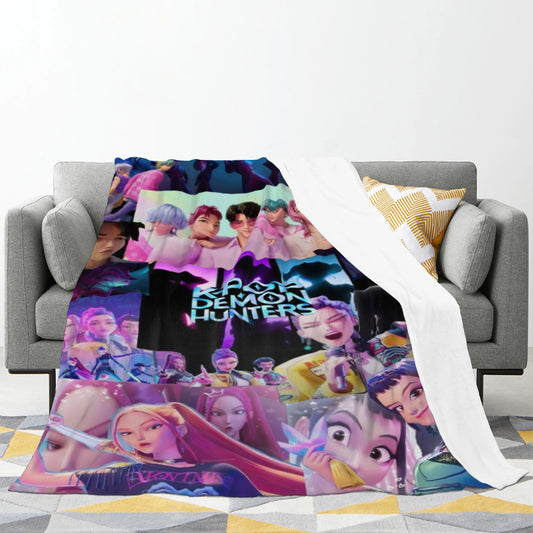 Saja Boys KPop Demon Hunters Blanket