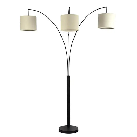 3-Arm Metal Arc Floor Lamp