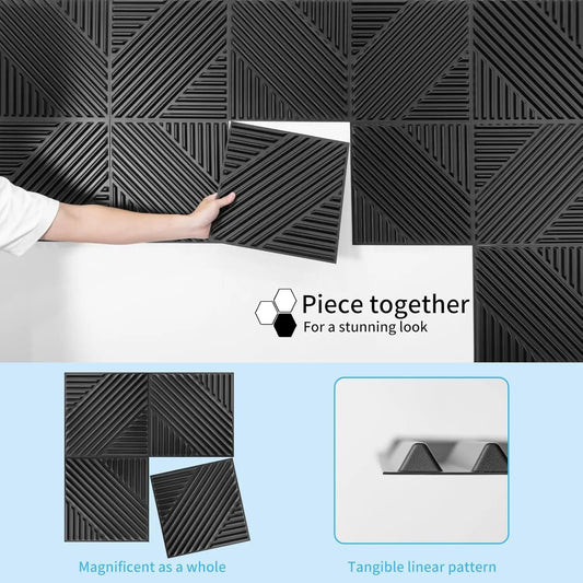 33-Pack Textured Accent Wall Paneling