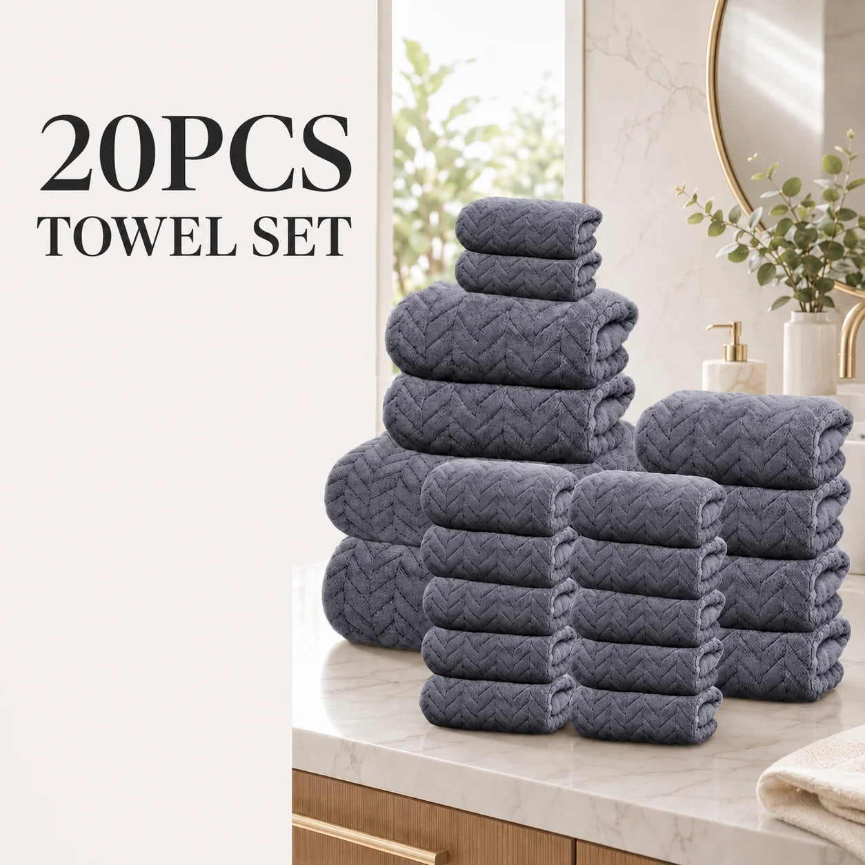 20pcs Bathroom Towel Set