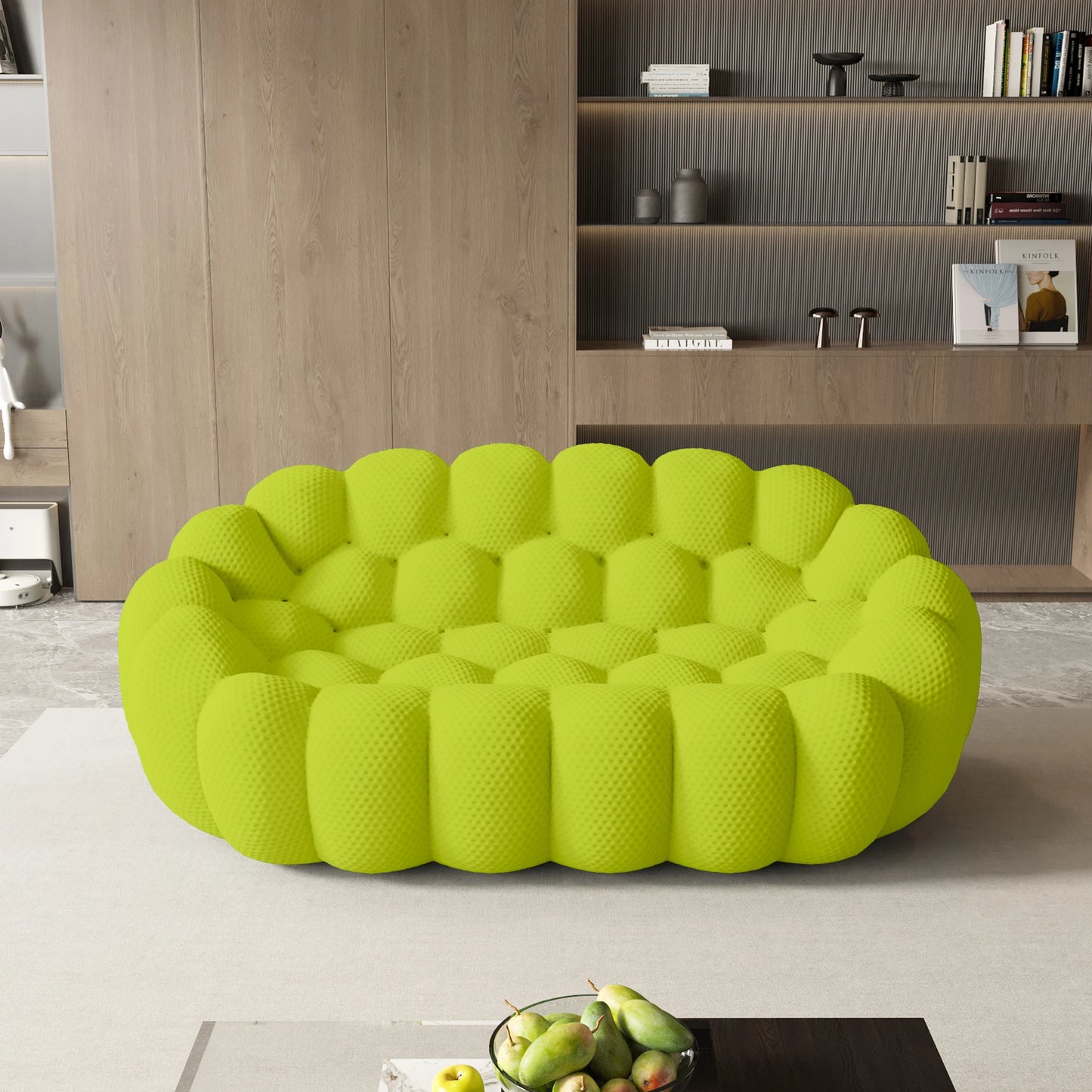 Comfy 3D Knitted Fabric Loveseat