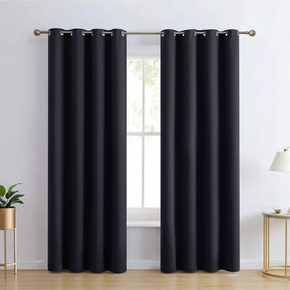 Blackout Thermal Curtain Pair, Grommet Top