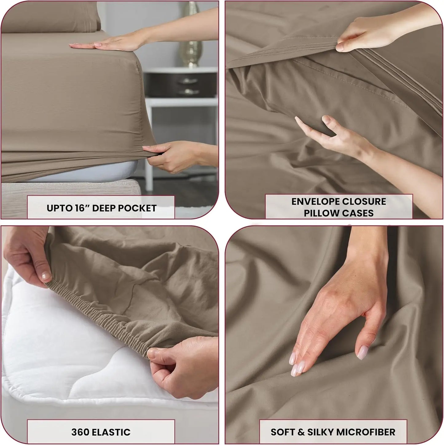 3 Piece Ultra-Soft Microfiber Bed Sheet Set