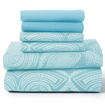 Lux Decor 6Pc Paisley Sheet Set