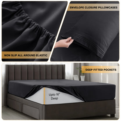 3 Piece Ultra-Soft Microfiber Bed Sheet Set