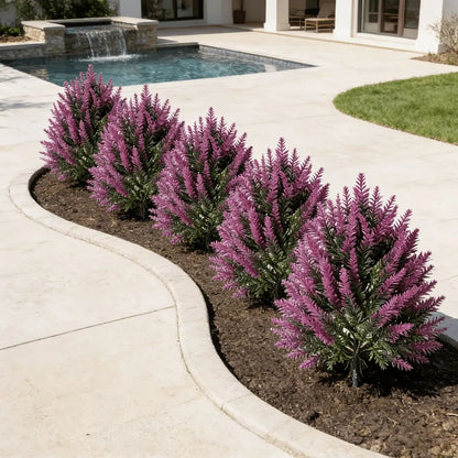 2Pcs Artificial Lavender Topiary Tree