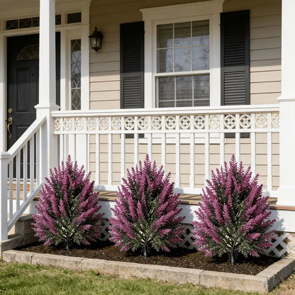 2Pcs Artificial Lavender Topiary Tree