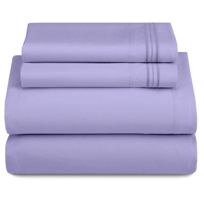 3 Piece Ultra-Soft Microfiber Bed Sheet Set