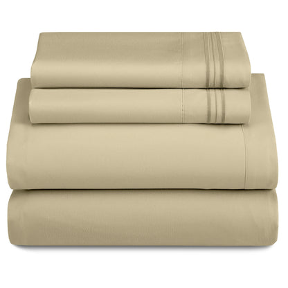 3 Piece Ultra-Soft Microfiber Bed Sheet Set
