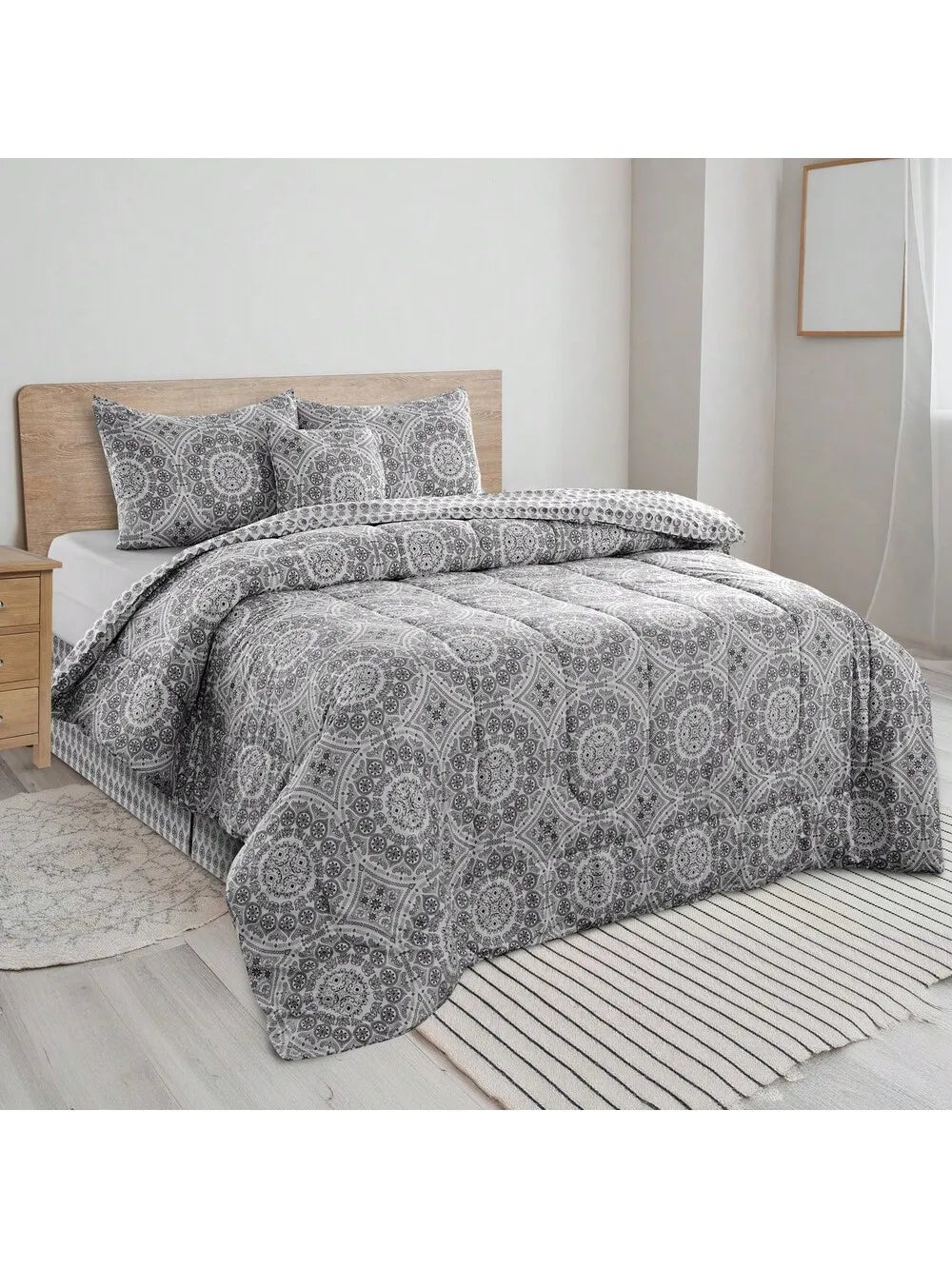 Lux Décor 5-Piece Reversible Comforter Set