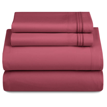 3 Piece Ultra-Soft Microfiber Bed Sheet Set