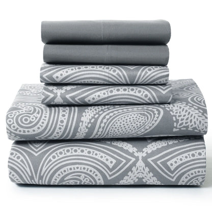 Lux Decor 6Pc Paisley Sheet Set