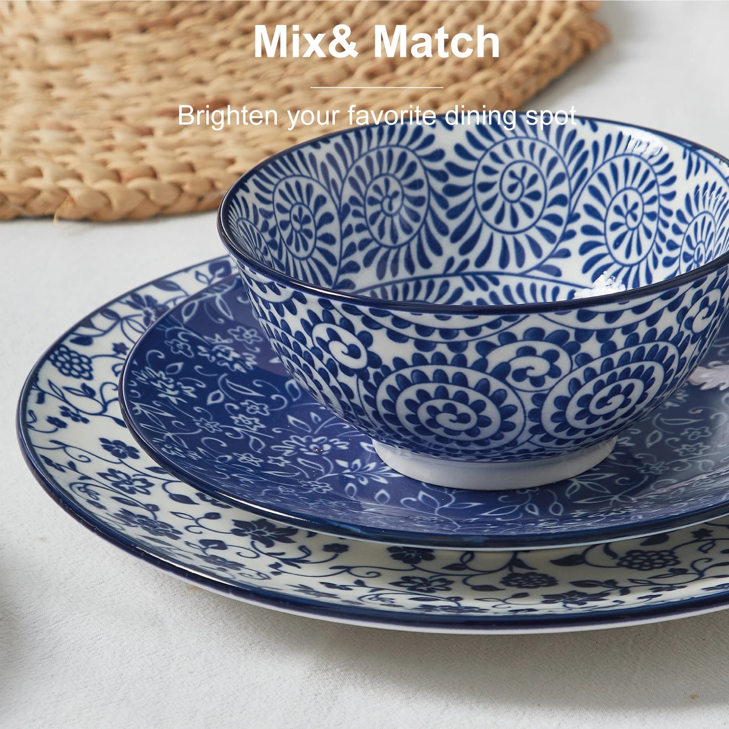 12pcs Dish Set for 4