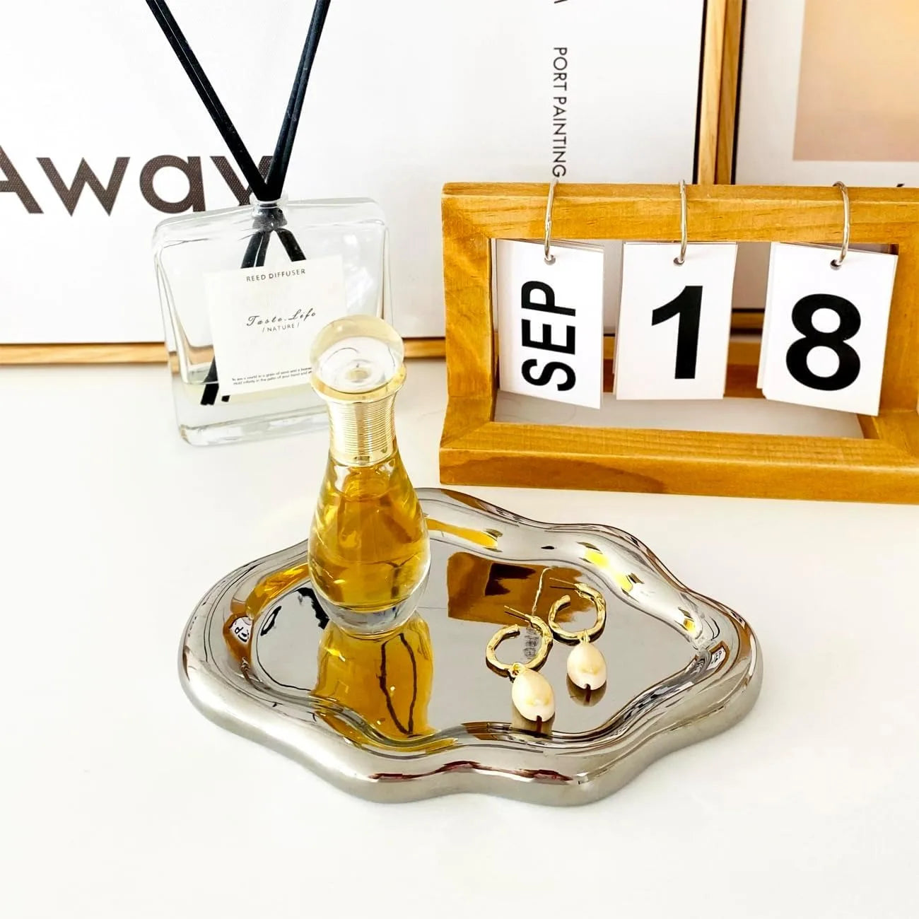 Jewelry Tray with Cloud Design