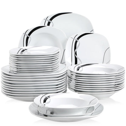 18/36-Piece Porcelain Ceramic Tableware