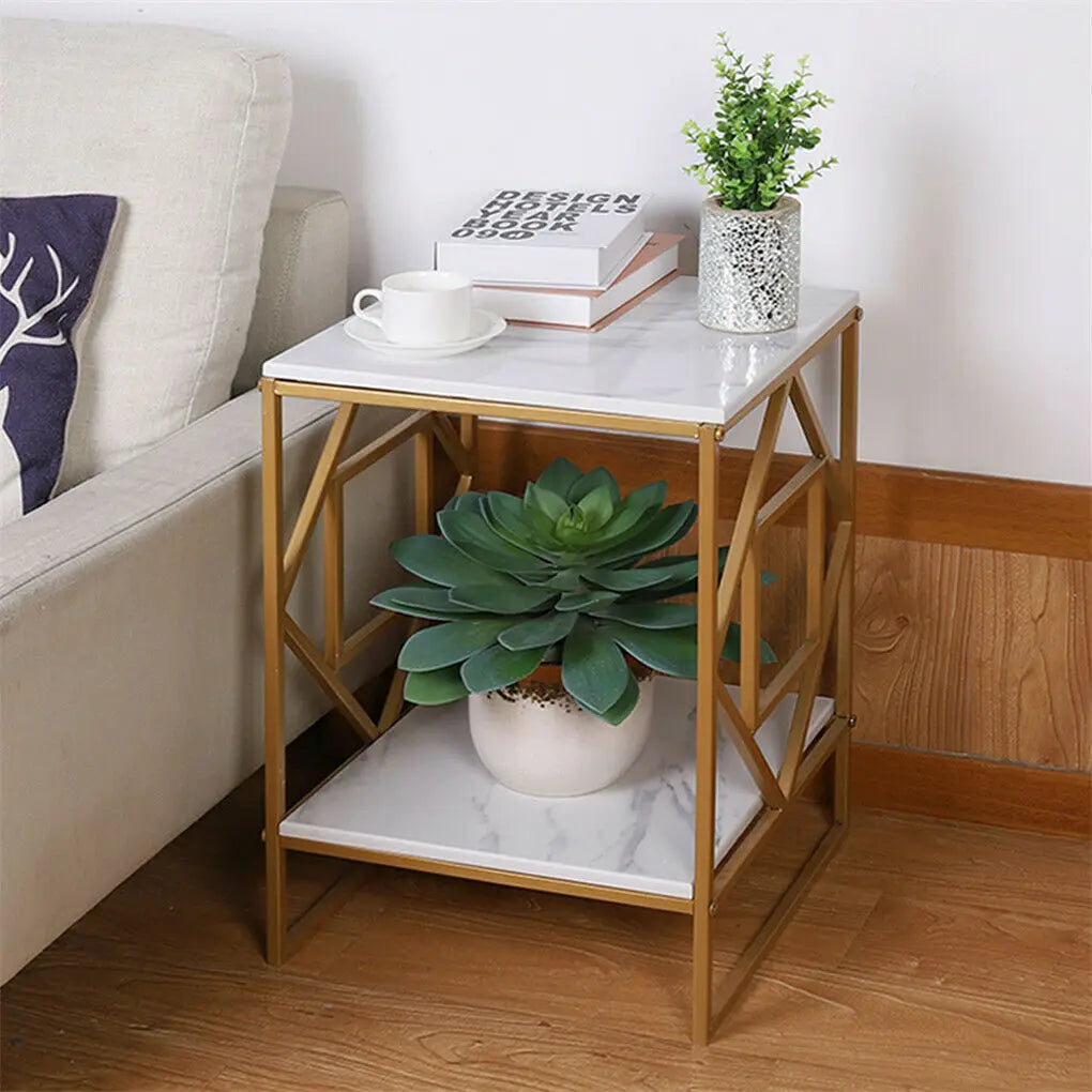 Gold Frame Side Table