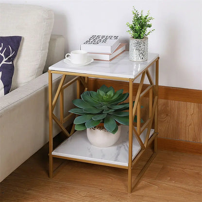 Gold Frame Side Table