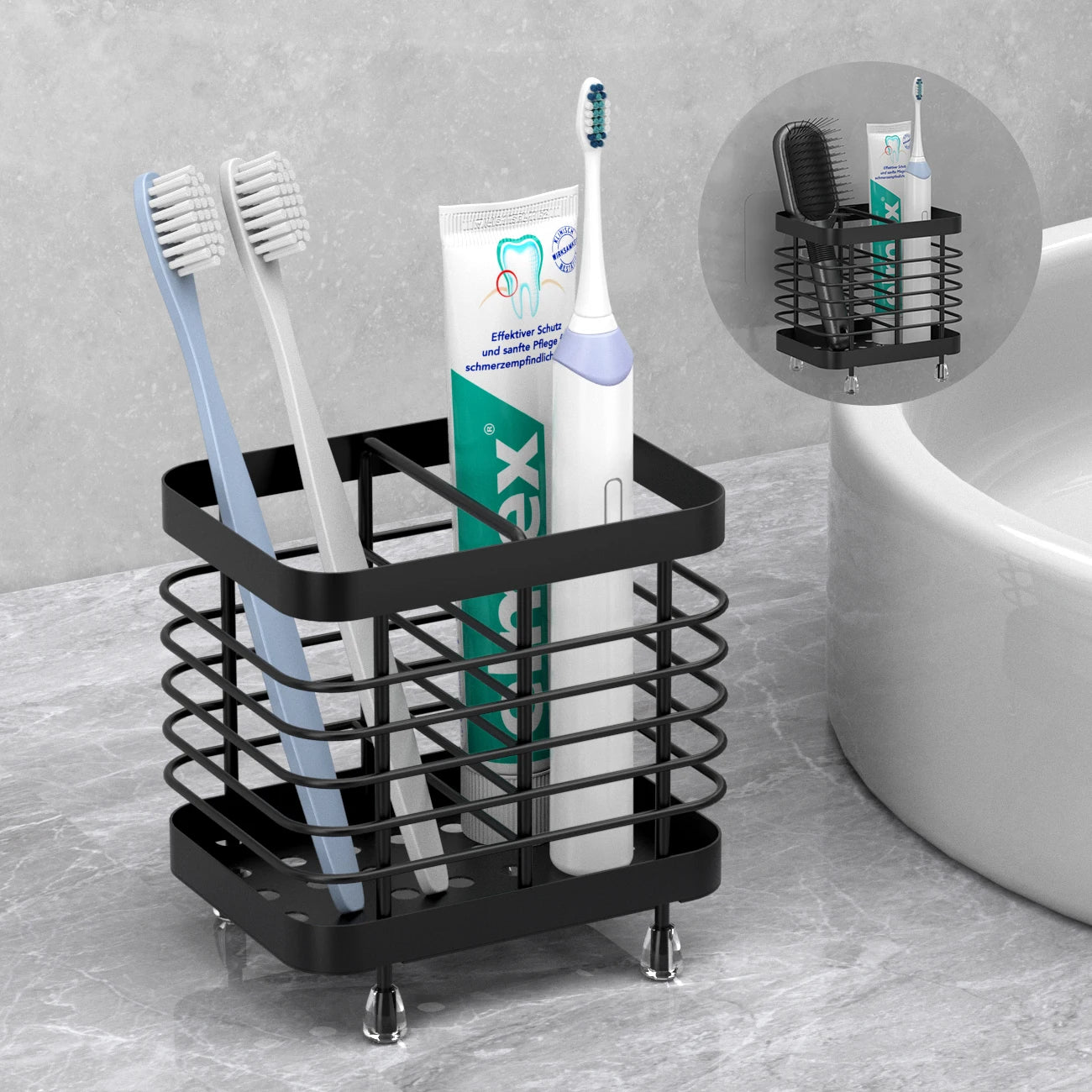 Stainless Steel Wall Mounted  Toothbrush  Holder