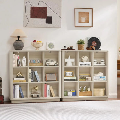 9 Cube Storage Book Shelf with Curved Edge