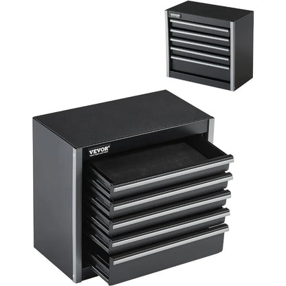 8.6-inch Portable Metal Tool Box with 5 Drawers