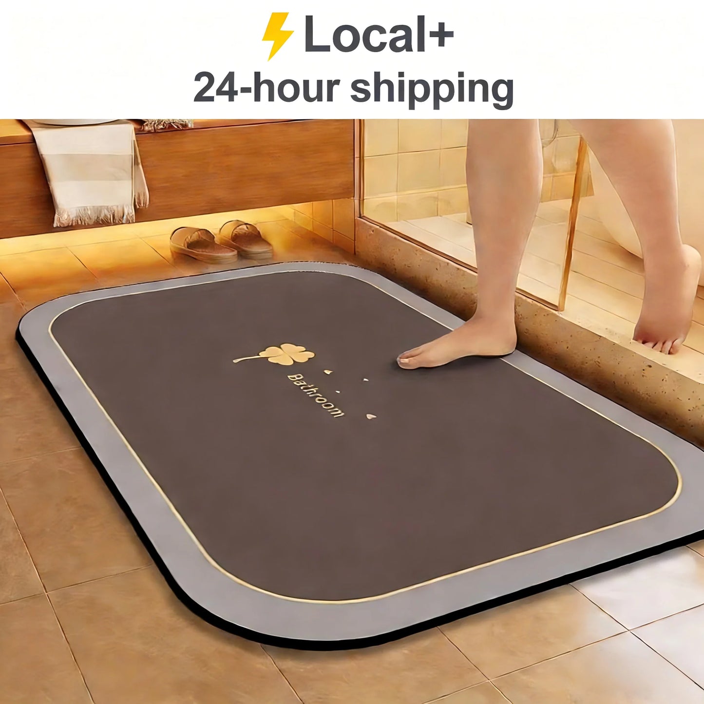 1pc Quick Dry Super Absorbent Non-slip Floor Mat
