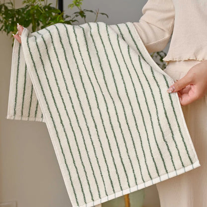 Fashion Striped Cotton Bath and Face Towel