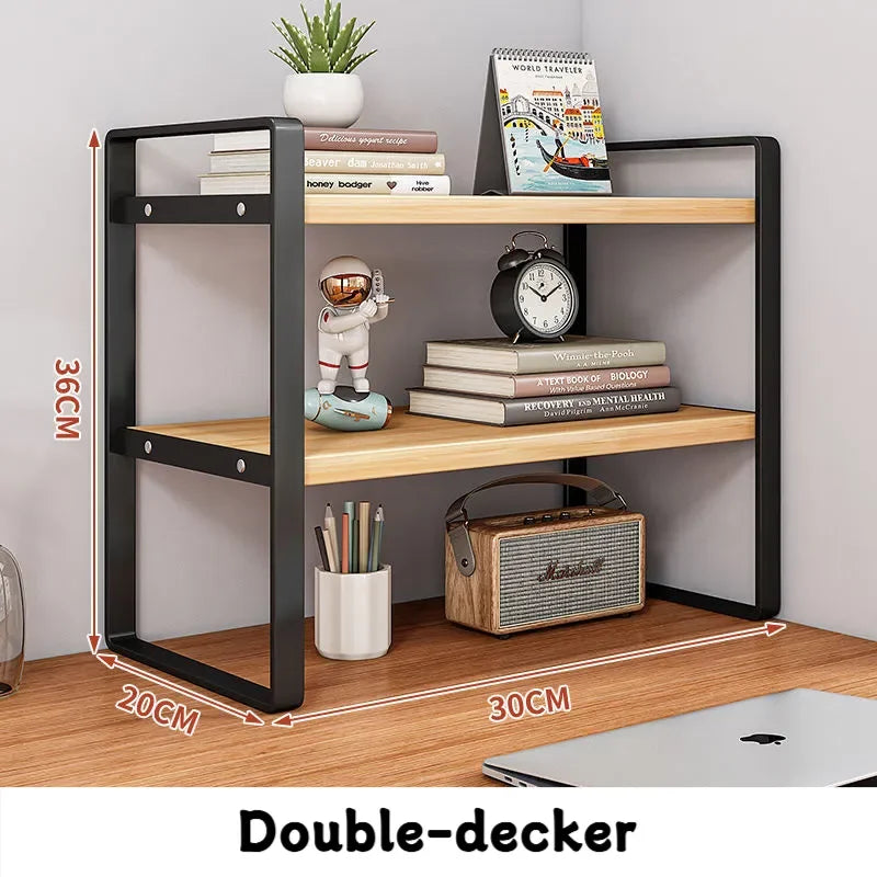 Minimalist Multi-Tier Iron Office Desk Storage Rack