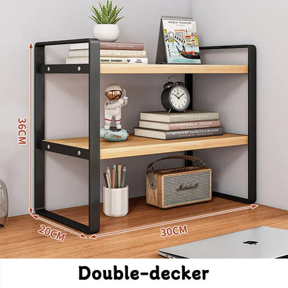Minimalist Multi-Tier Iron Office Desk Storage Rack