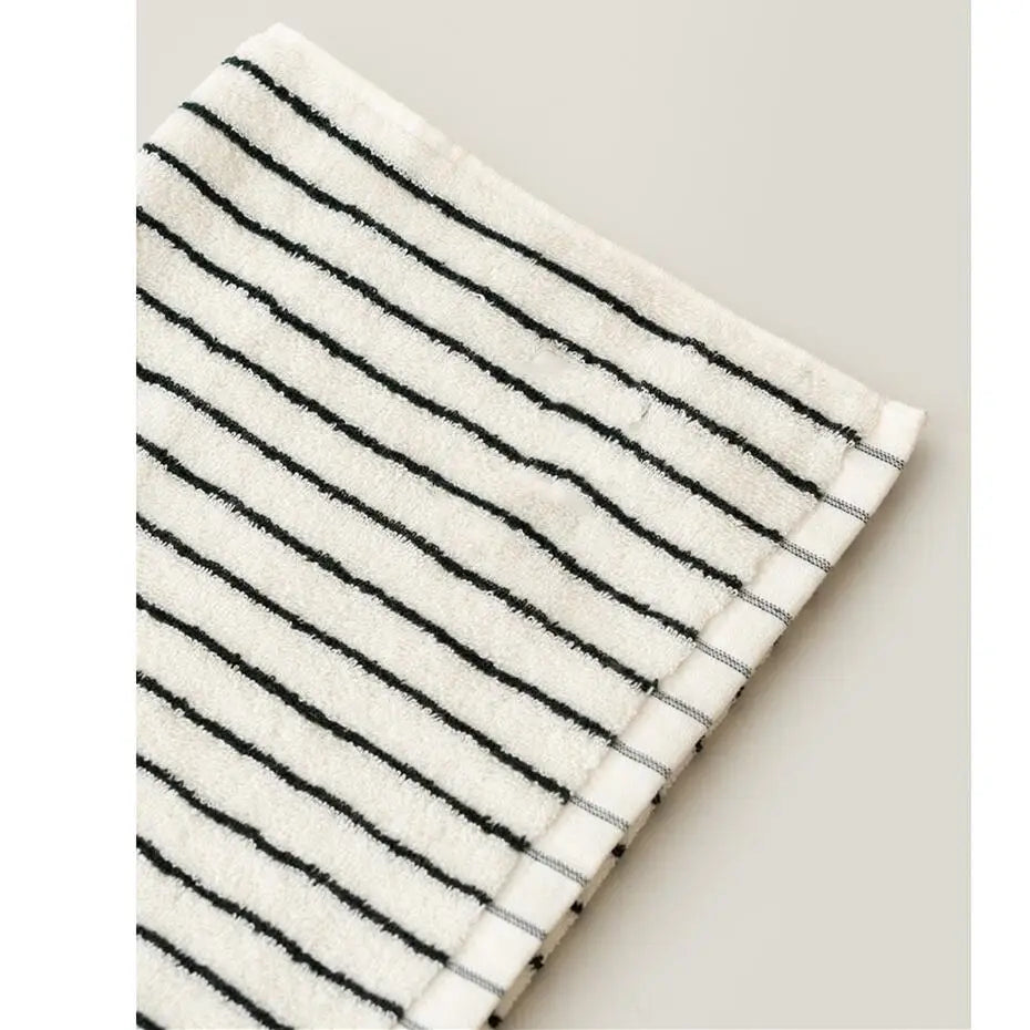 Fashion Striped Cotton Bath and Face Towel