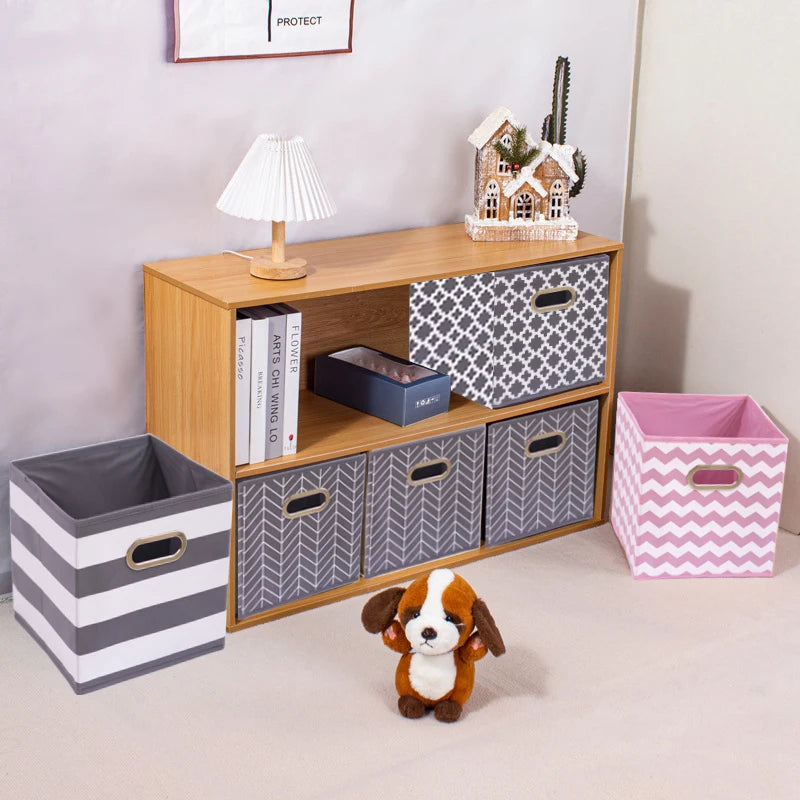 1PC Fabric Cube Organizer with Metal handle