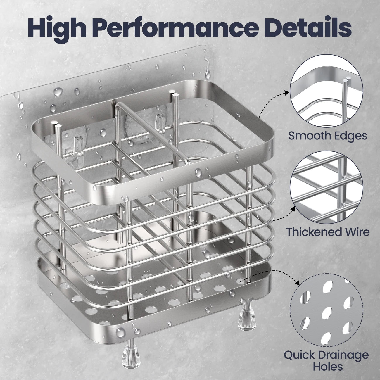 Stainless Steel Wall Mounted  Toothbrush  Holder