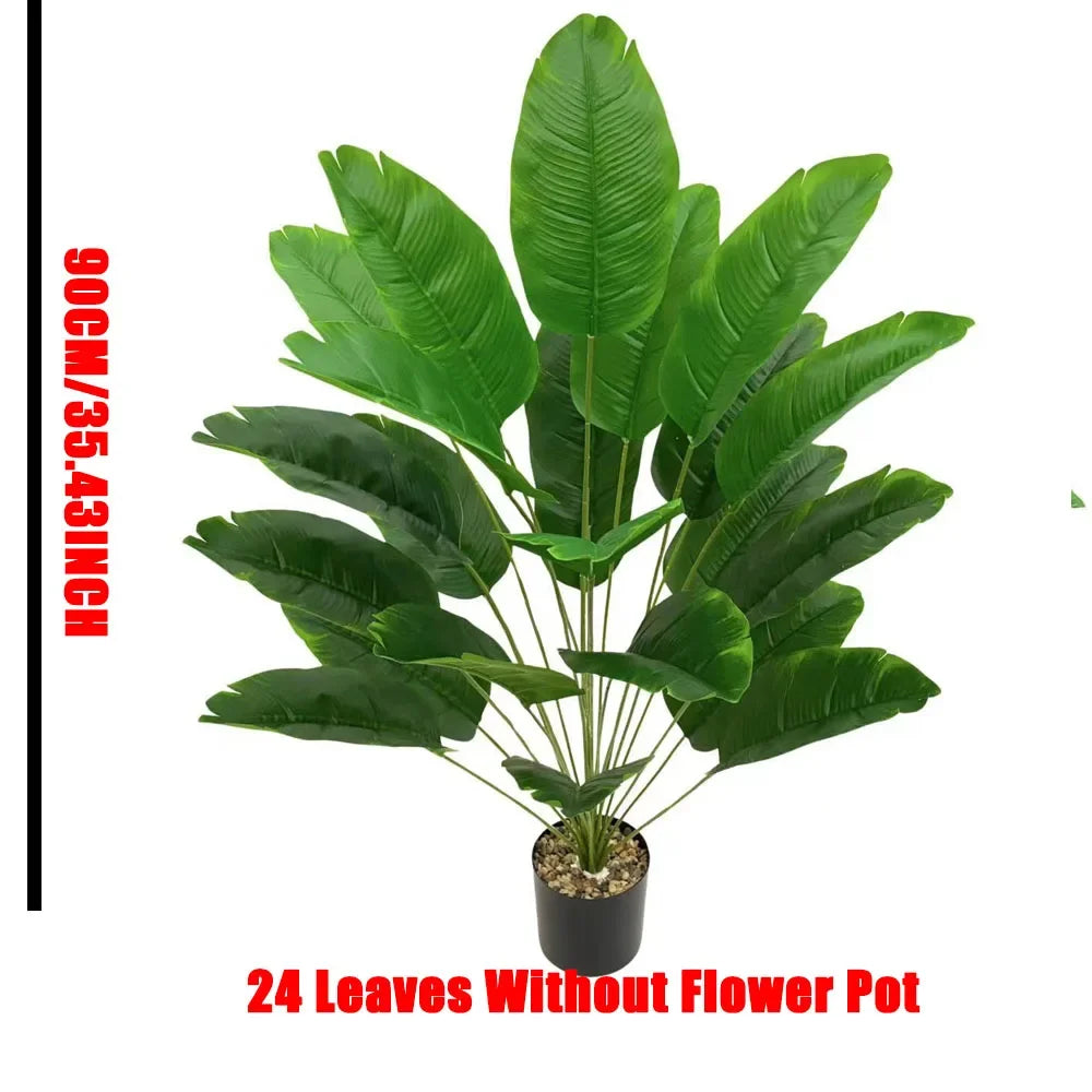 1pc 18 Leaves Artificial Tropical Palm Tree