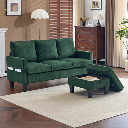 L Shaped Couch with Movable Storage