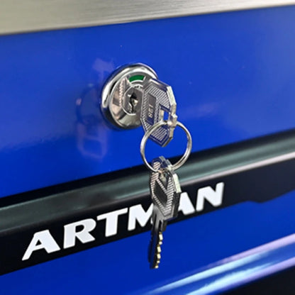 4-drawer wheeled toolbox trolley