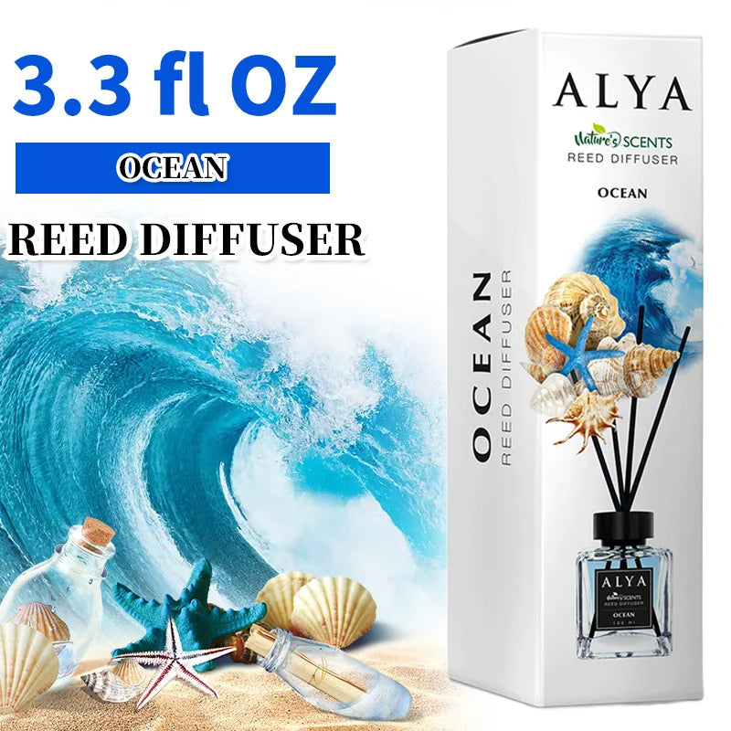 Reed Diffuser Set with 14 Scents & 4 Incense Sticks