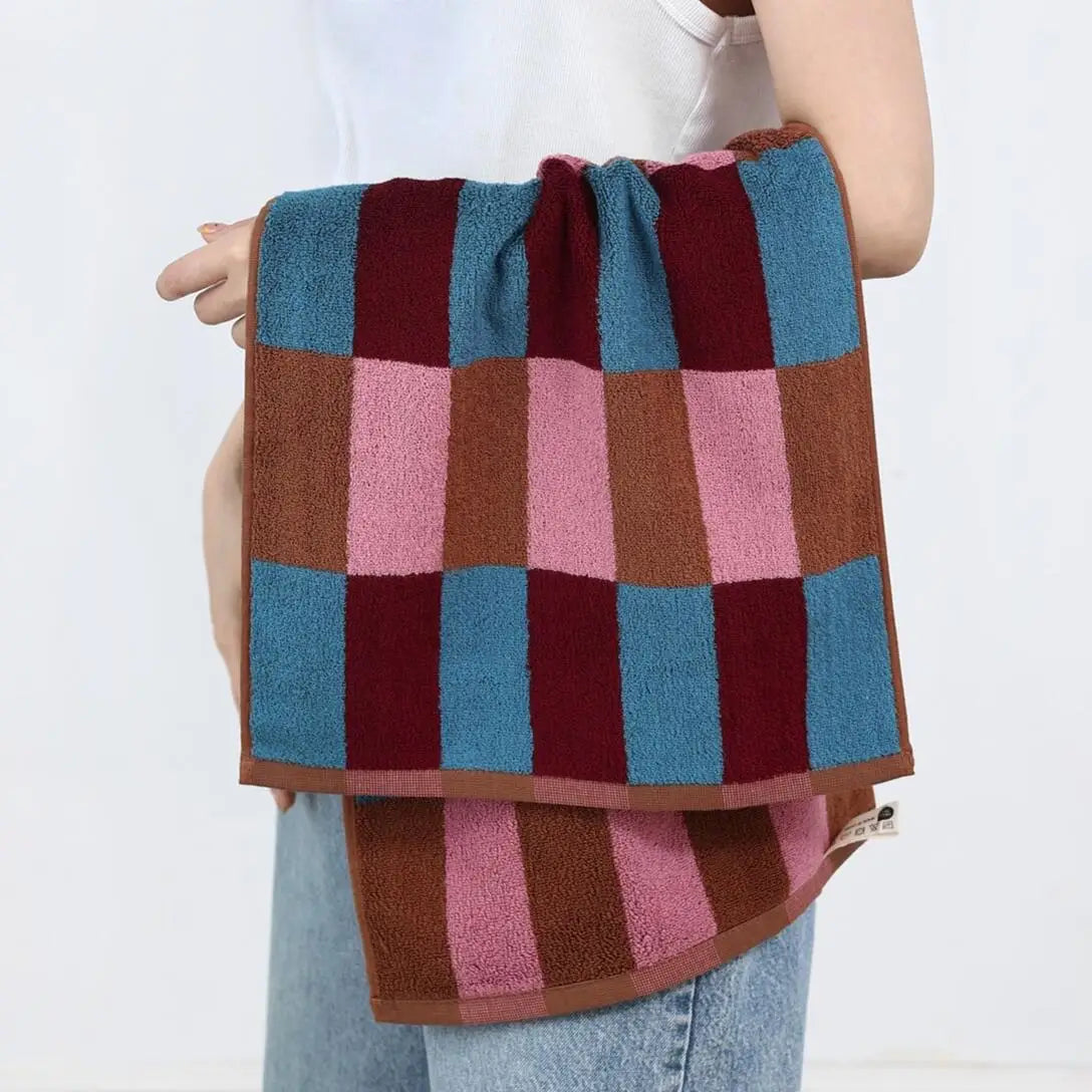 Fashion Striped Cotton Bath and Face Towel
