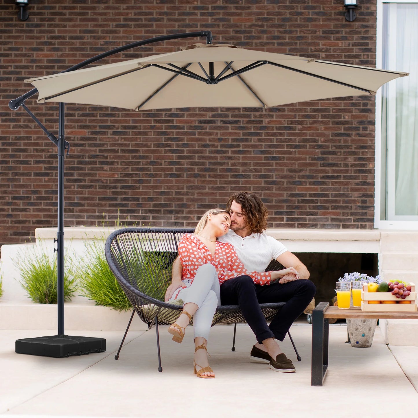 10FT Outdoor Patio Umbrella with Easy Tilt Adjustment