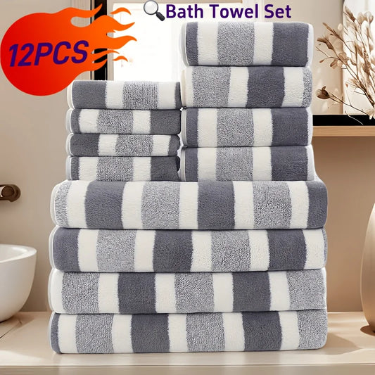 8-Piece Soft Absorbent Towel Set