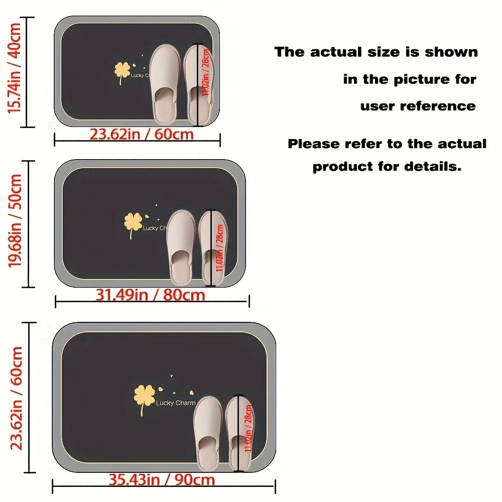 1pc Quick Dry Super Absorbent Non-slip Floor Mat